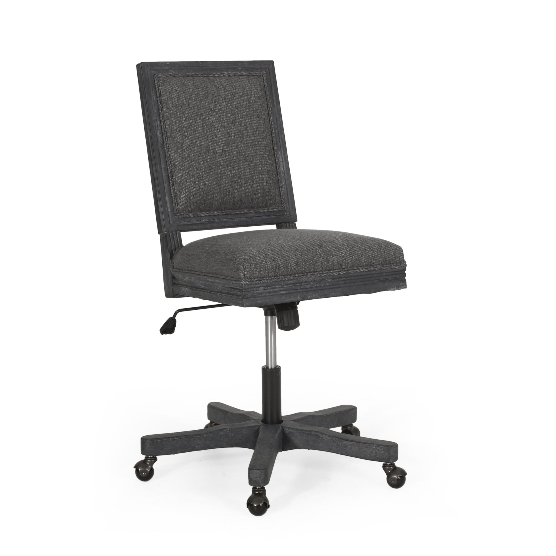 Swivel&Lift Office Chair Grey Fabric