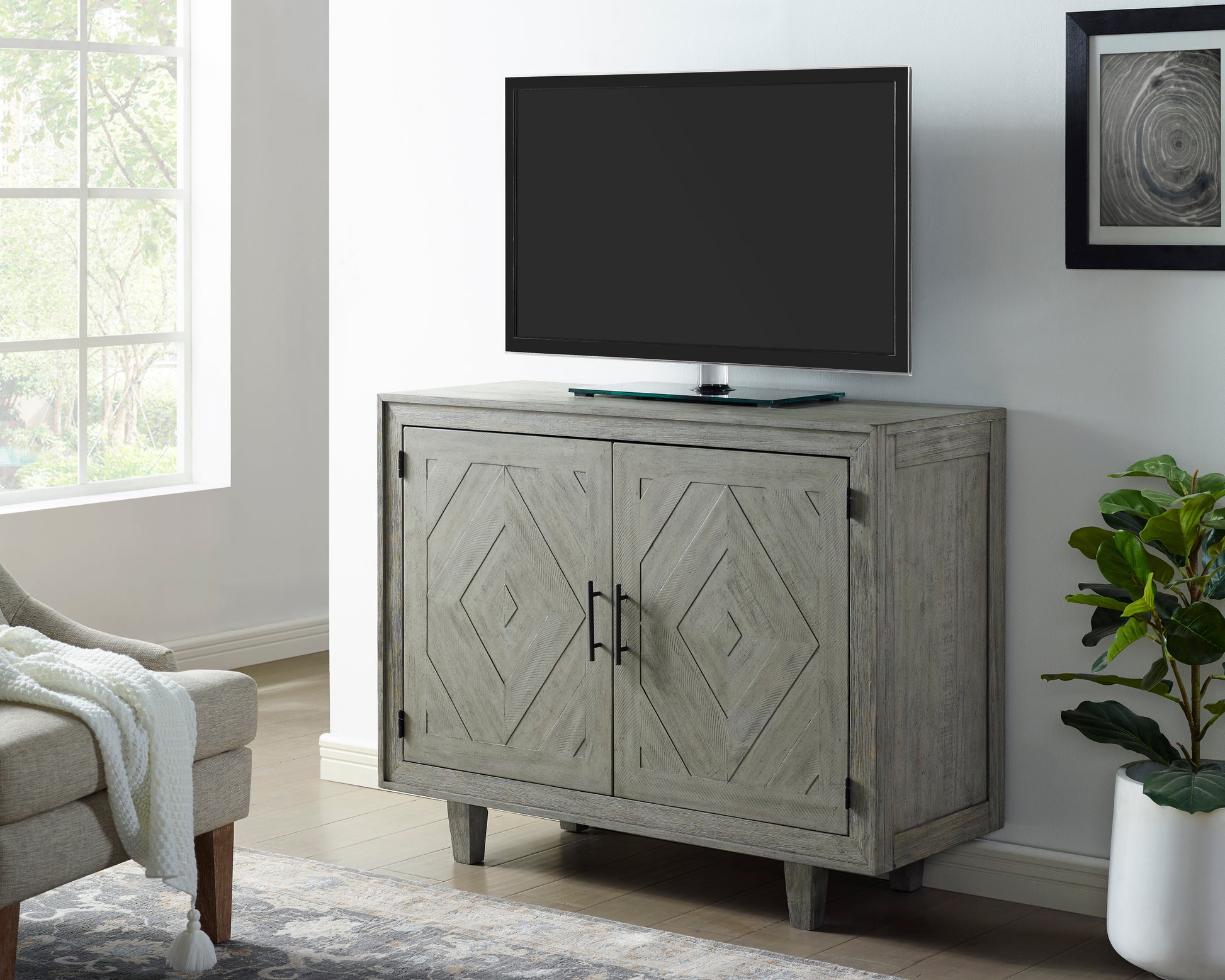 Whitford Sideboard Gray - Gray Wood