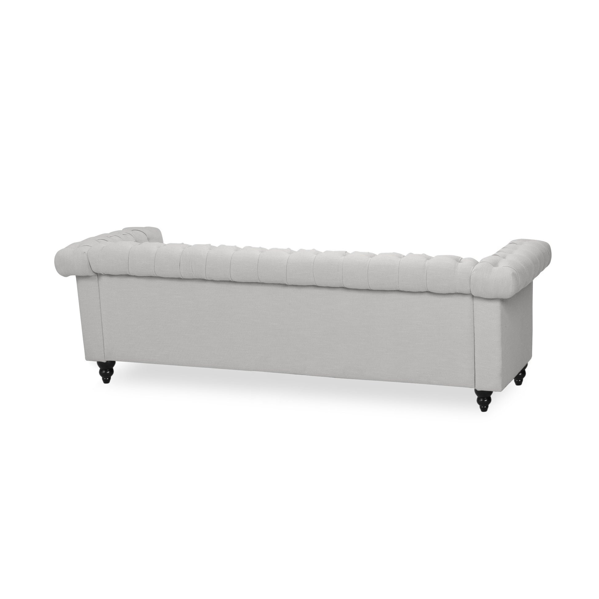 Sofa 3 Seater Grey Fabric