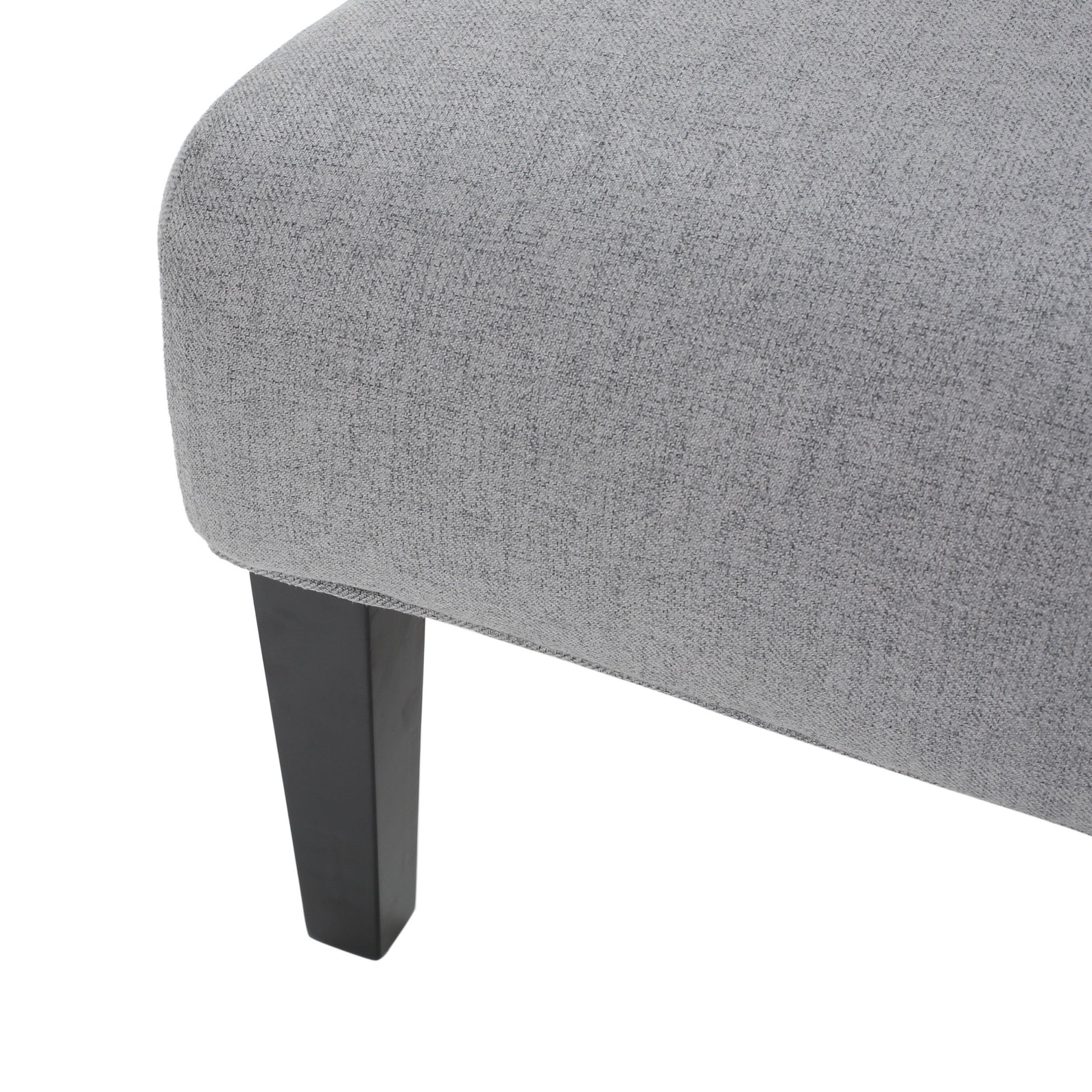 Accent Chair Grey Fabric