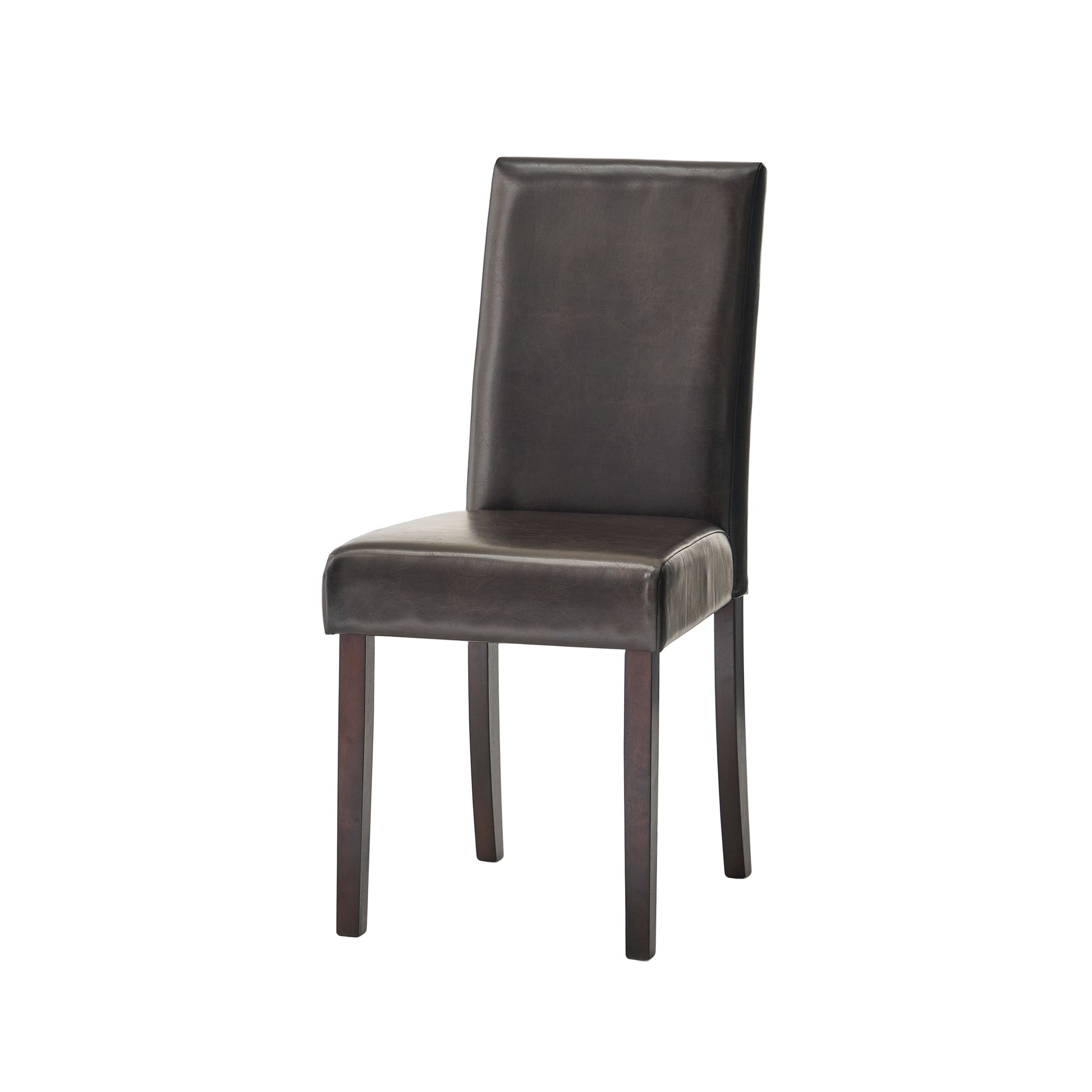 Ryan Kd Dining Chair - Brown Leather
