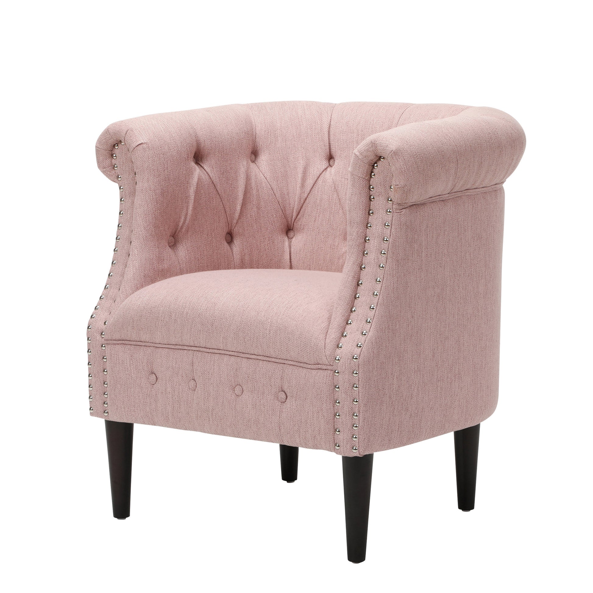 Chair Ottoman Blush Fabric