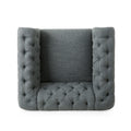 Club Chair Charcoal Fabric