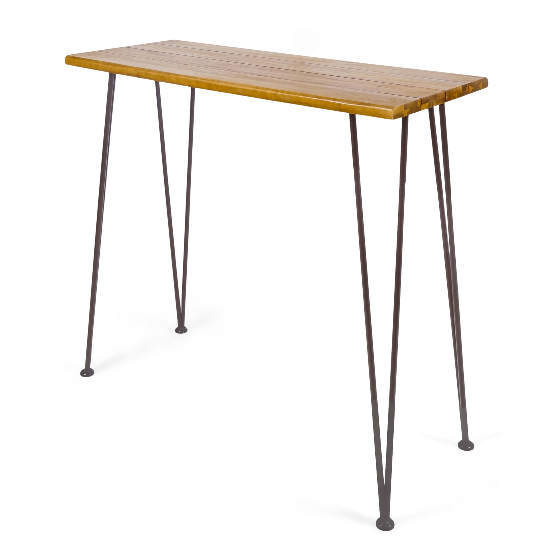 Denali Industrial Wood And Metal Bar Table -