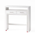 Desk With Upper Console Table White Solid Wood Mdf