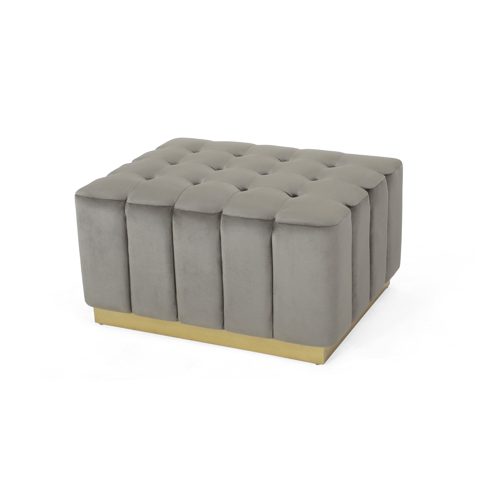 Ottoman Grey Velvet