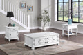 Charlestown Lift Top Coffee Table White White Wood