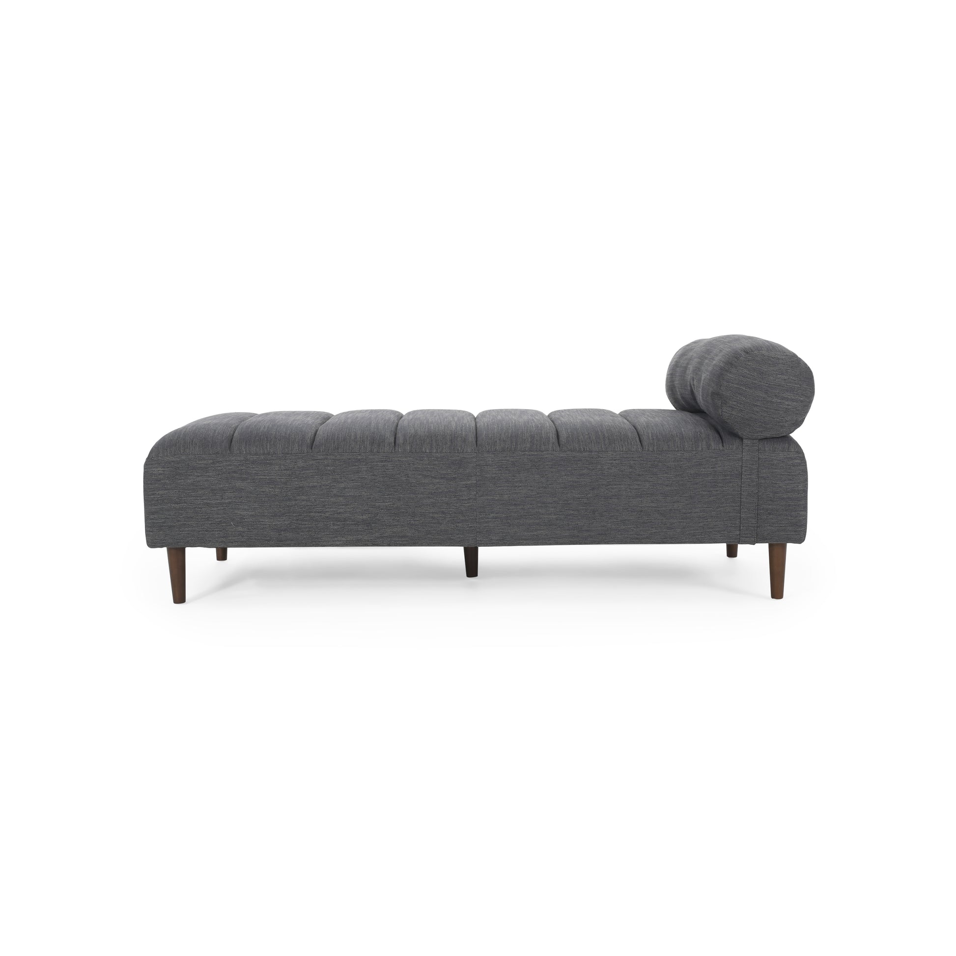 Chaise Lounge Charcoal Fabric