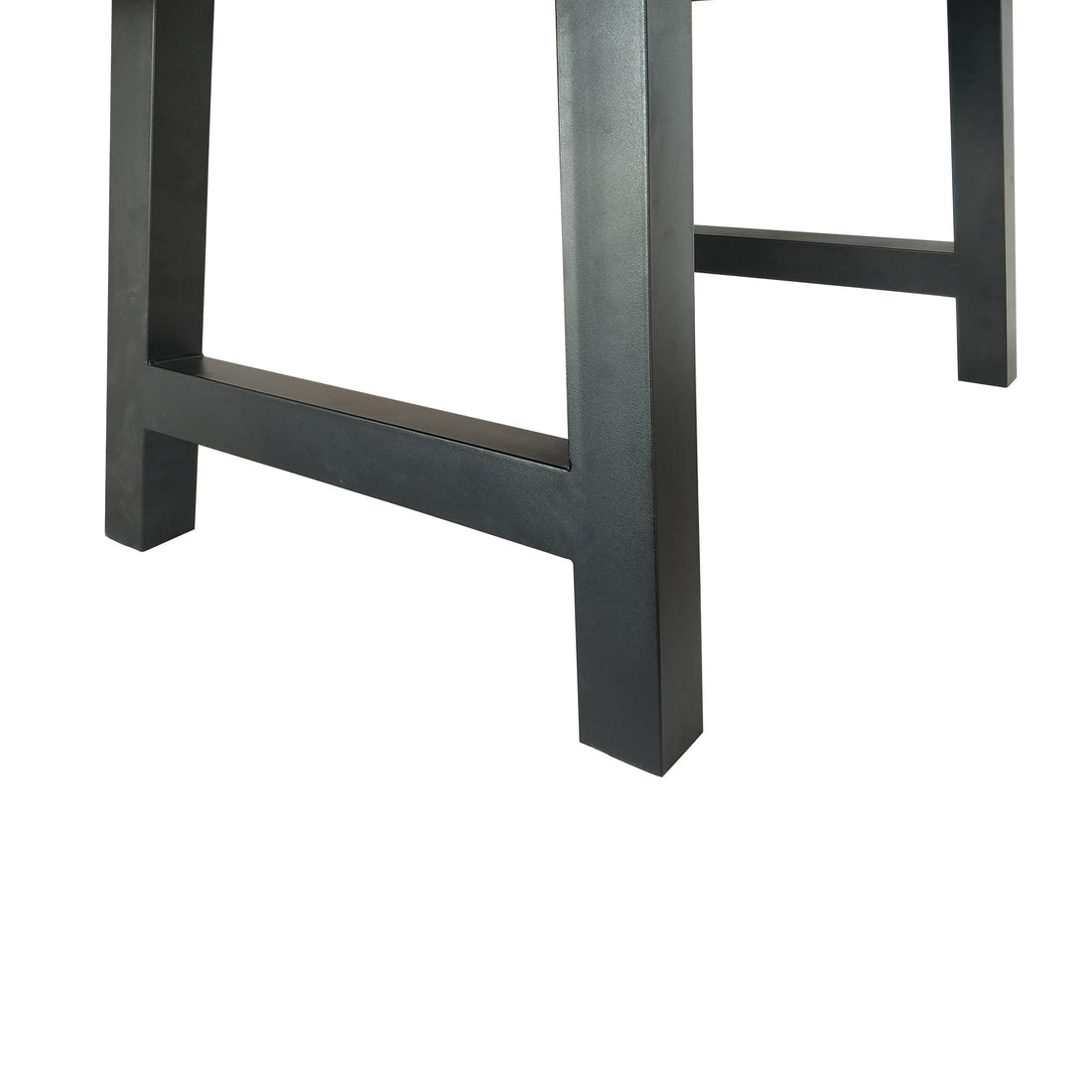 Lido Concrete Dining Table Leg - Black Iron