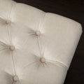 Hilton Ottoman Light Beige Fabric