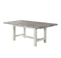 Canova Gray Marble Top Dining White White Marble