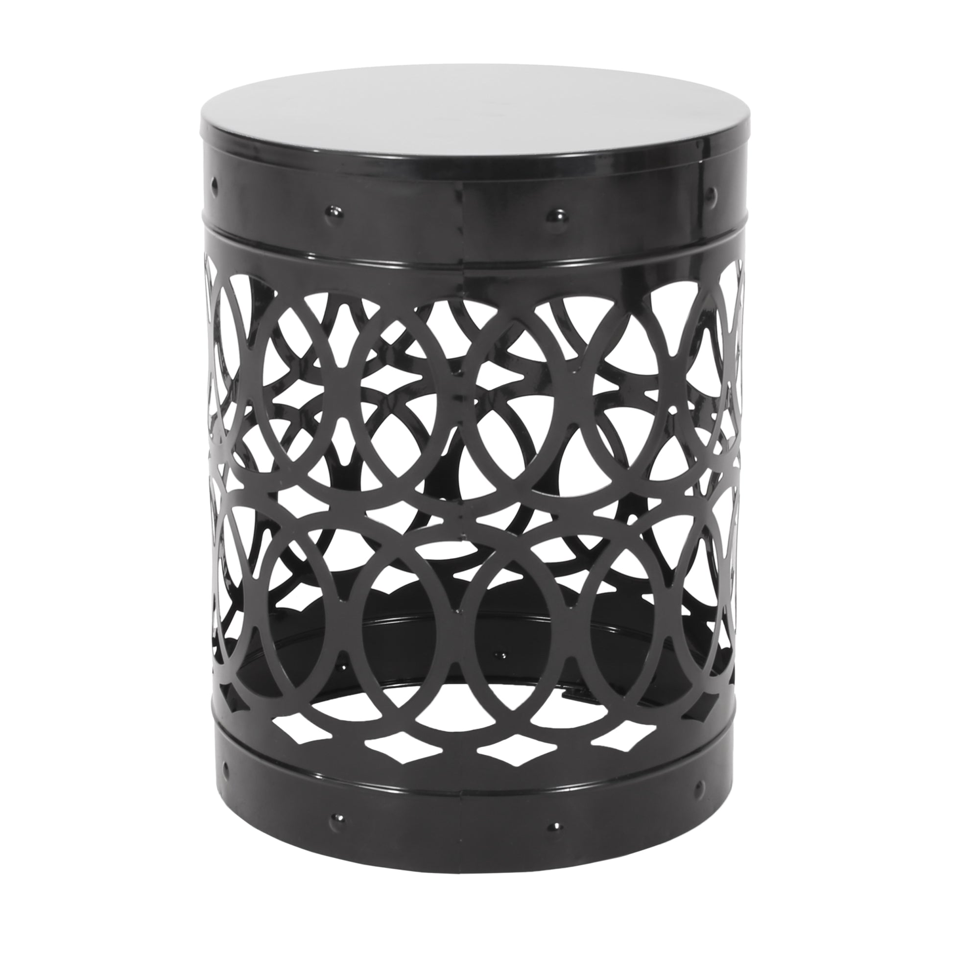 Metal S 2 End Table Black Iron