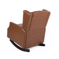 Rocking Chair Light Brown Pu