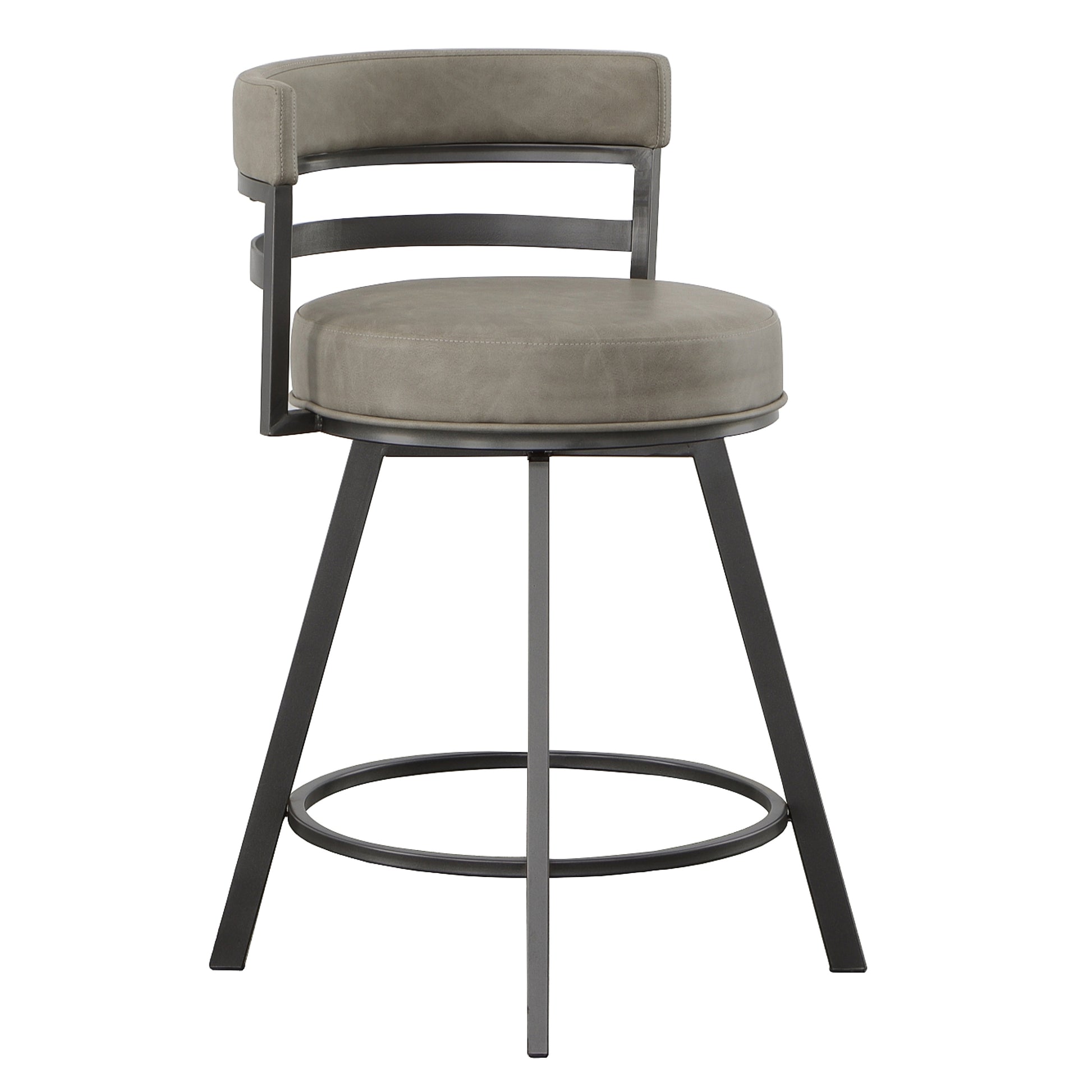 Gene Swivel Counter Stool Dark Gray Dark Gray Wood