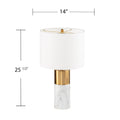 Milvy Table Lamp White Iron
