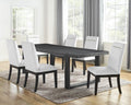 Yves 7 Piece Dining Set White White Wood