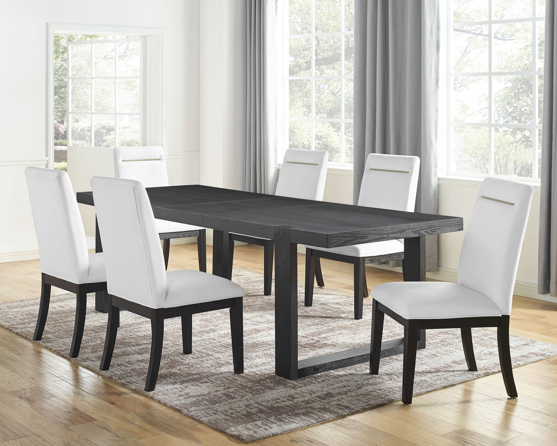 Yves Dining Table Black Wood