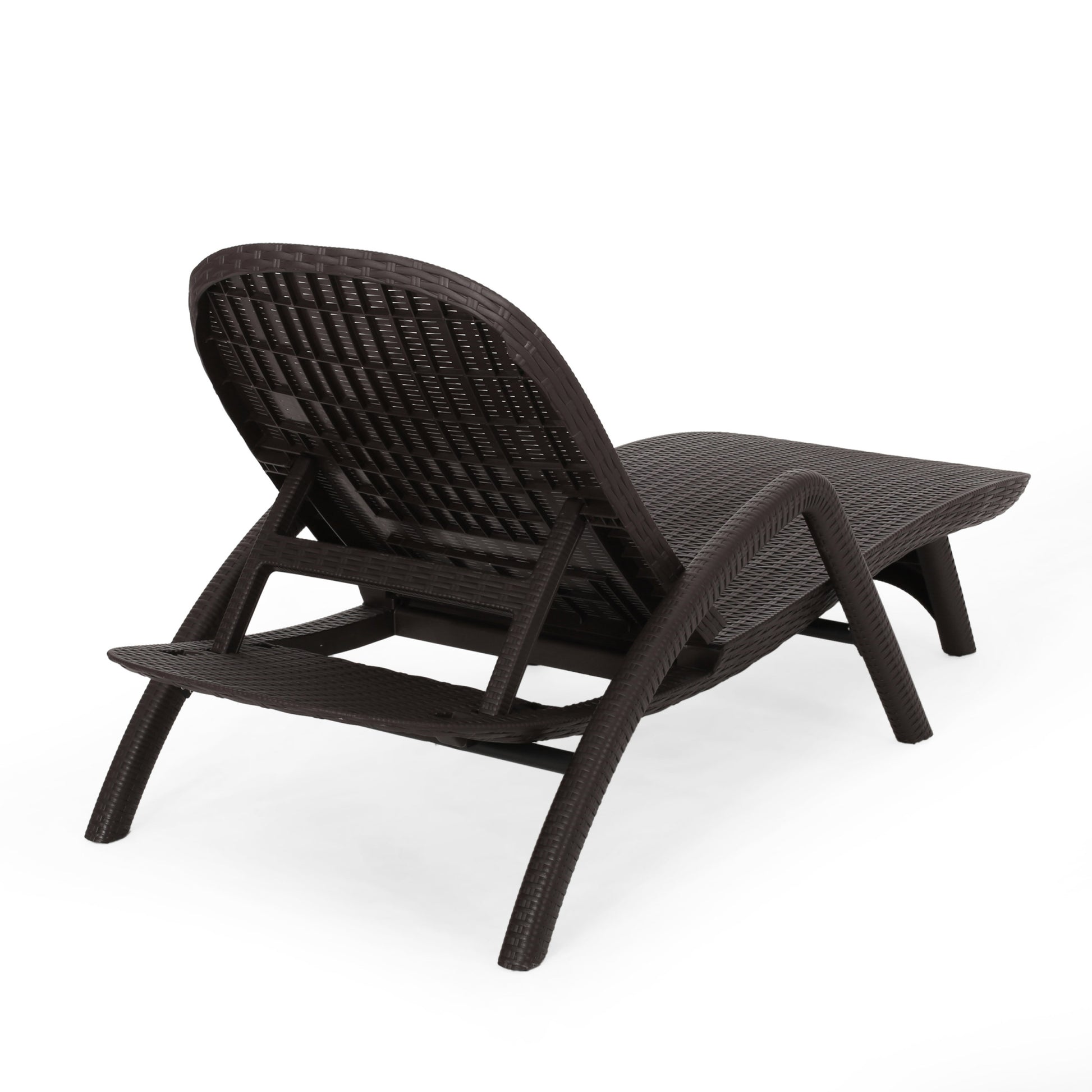 Mikael Chaise Lounge Dark Brown Polypropylene