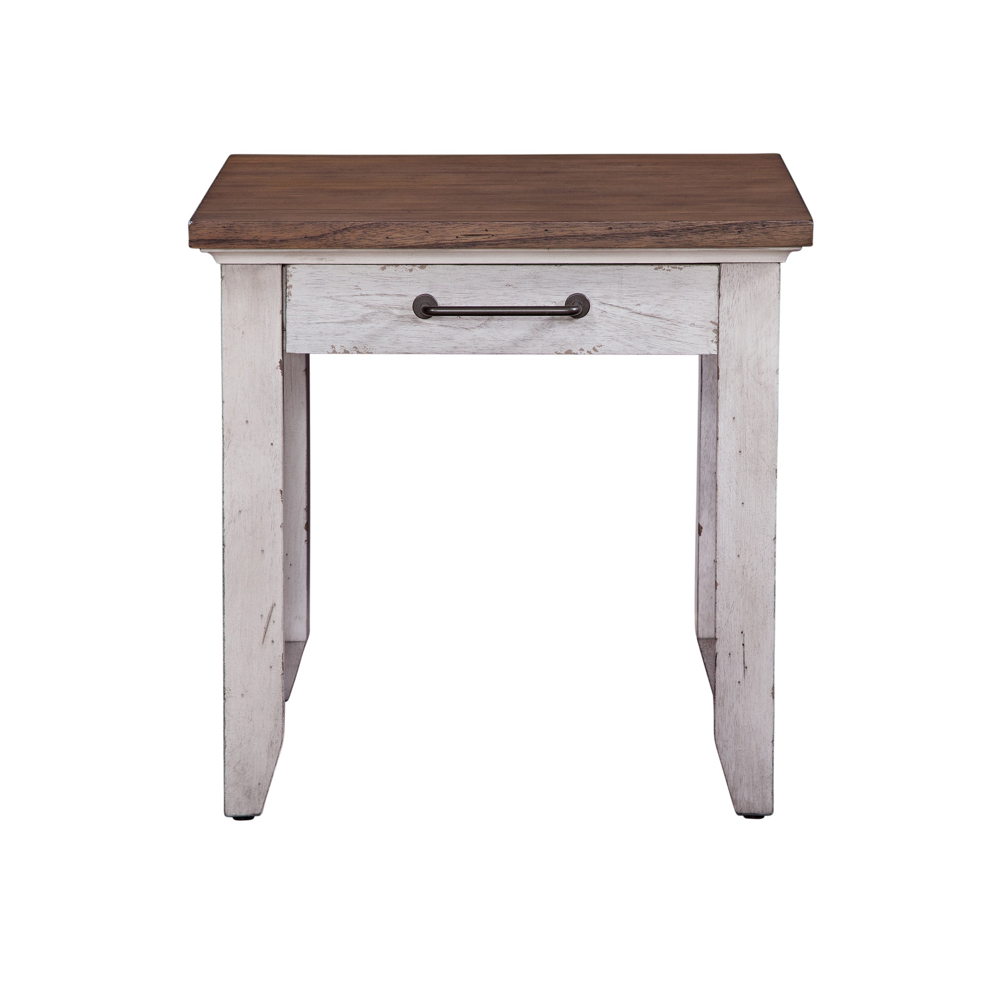 Bear Creek End Table White White Wood