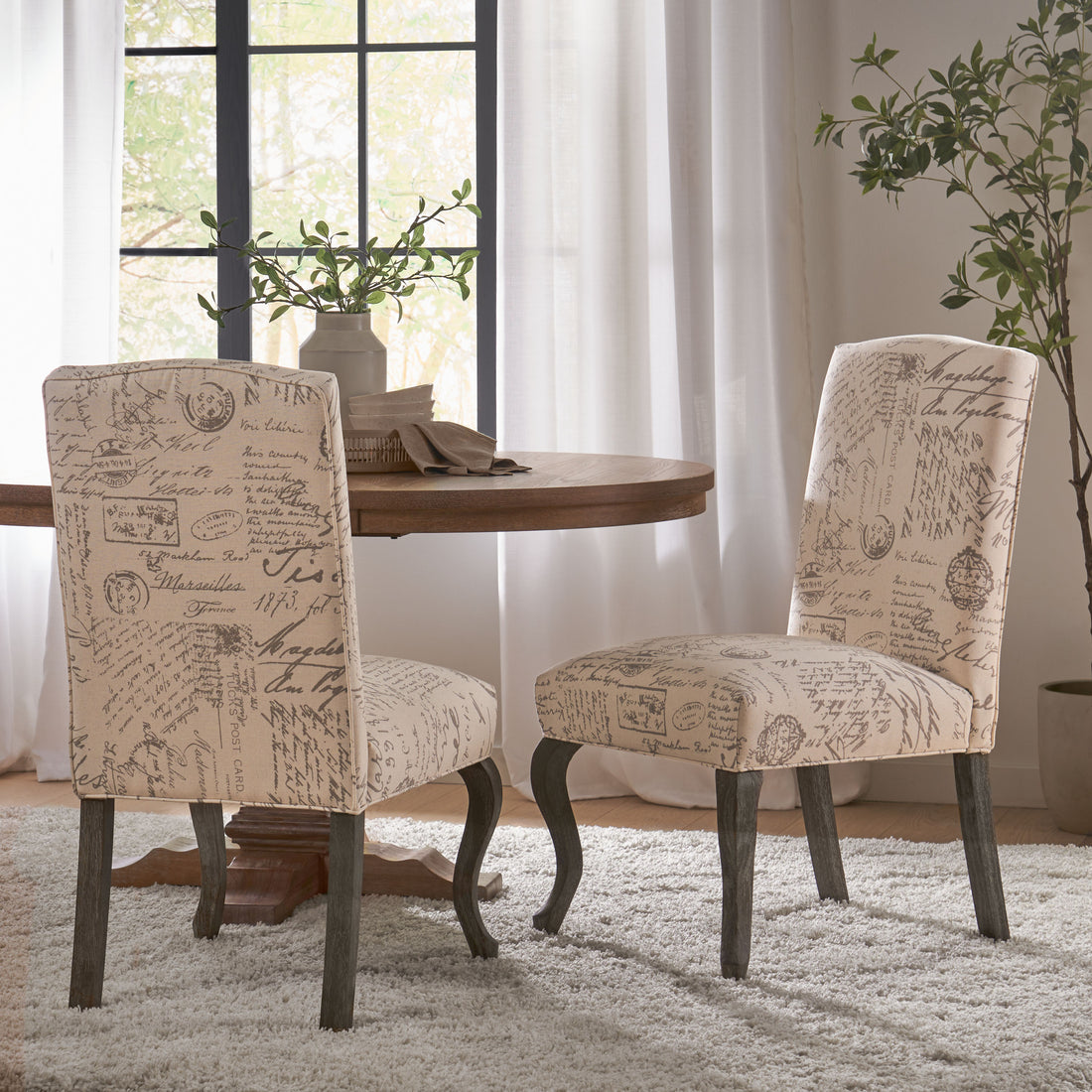 Lynnwood Kd Dining Chair Mp2 Set Of 2 Beige Fabric