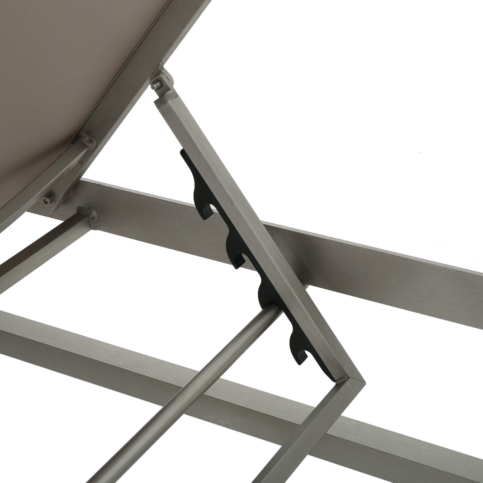 Modesta Chaise Lounge Set Of 2 Grey Mesh