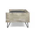 Dog Bed Black Grey Acacia Wood