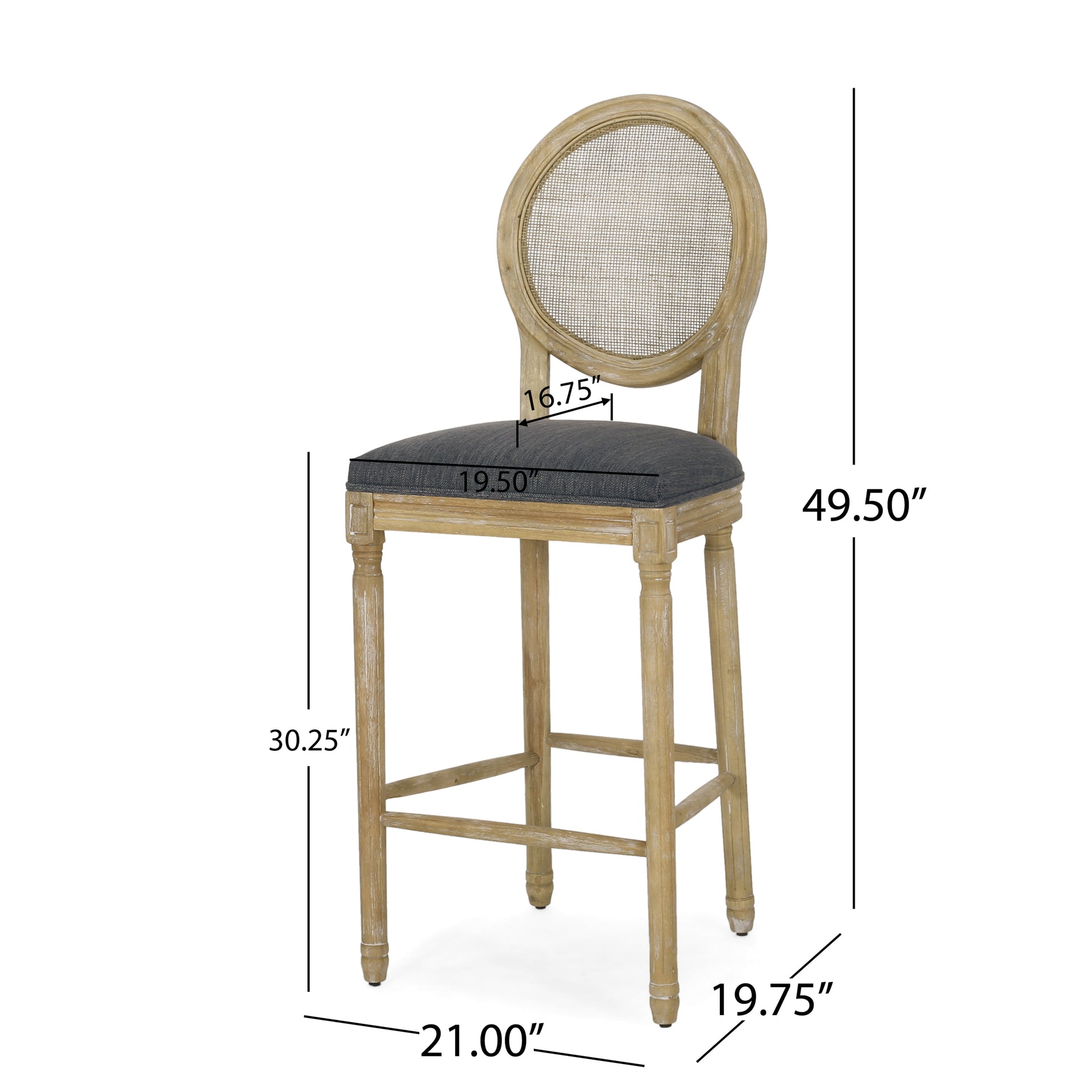 Barstool Natural Fabric