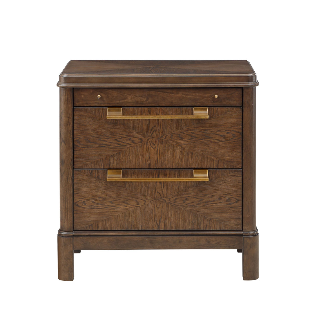 Milan Nightstand Dark Brown Dark Brown Wood