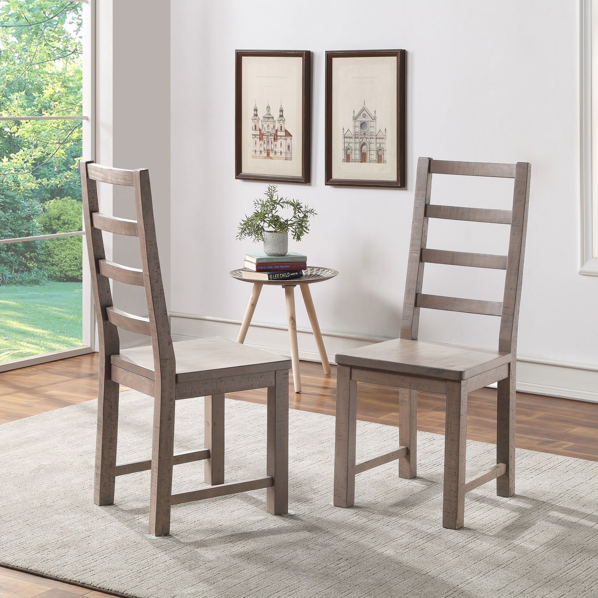 Auckland Side Chair Set Of 2 Brown Brown Wood