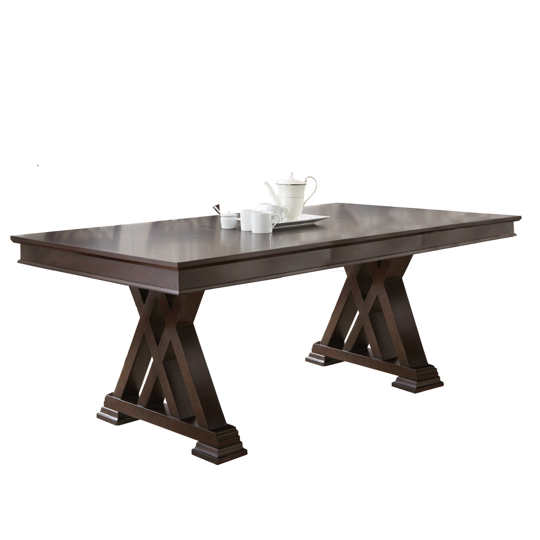 Adrian Dining Table Dark Brown Dark Brown Wood