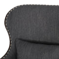 Accent Chair Charcoal Fabric