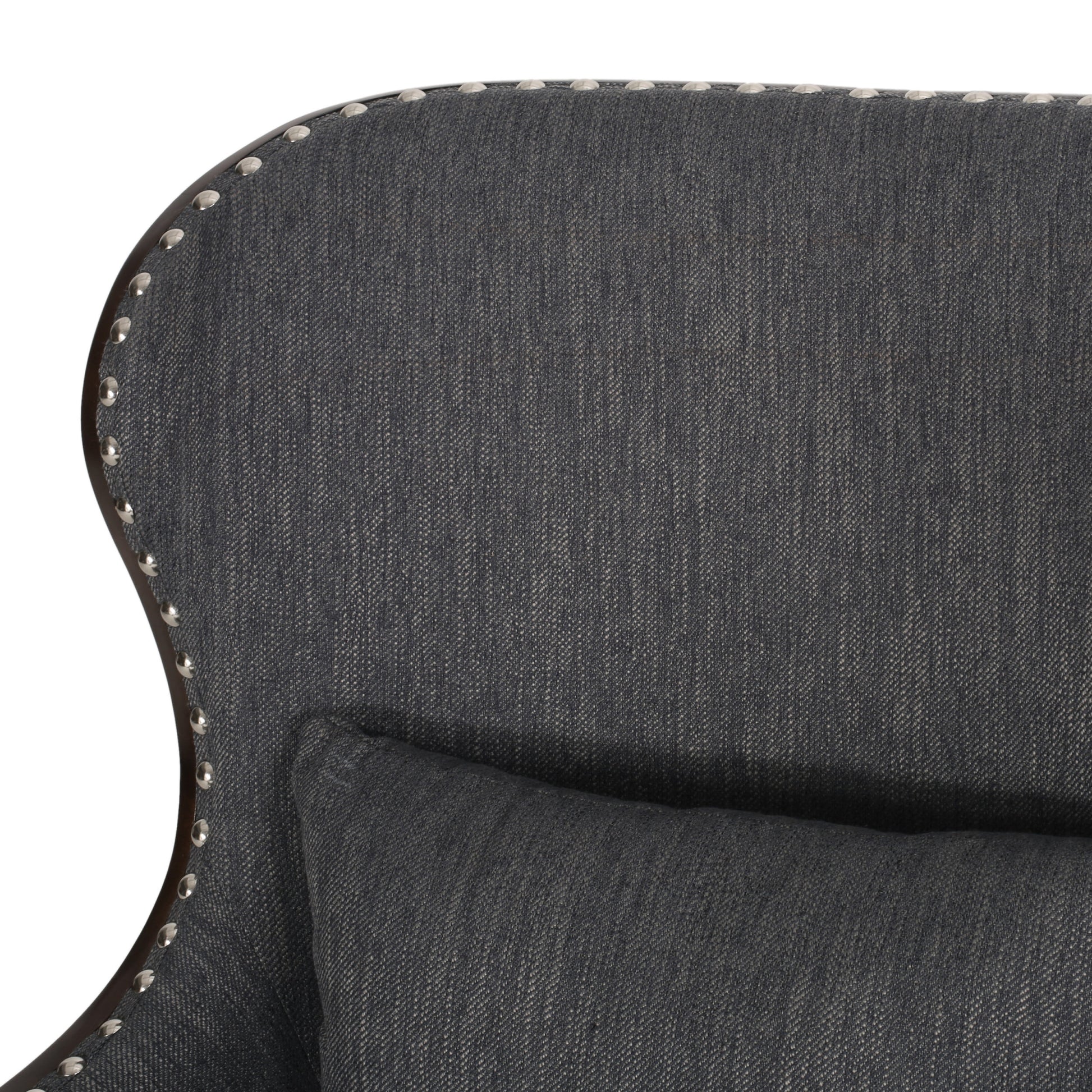 Accent Chair Charcoal Fabric