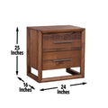 Lofton Nightstand Brown Brown Wood