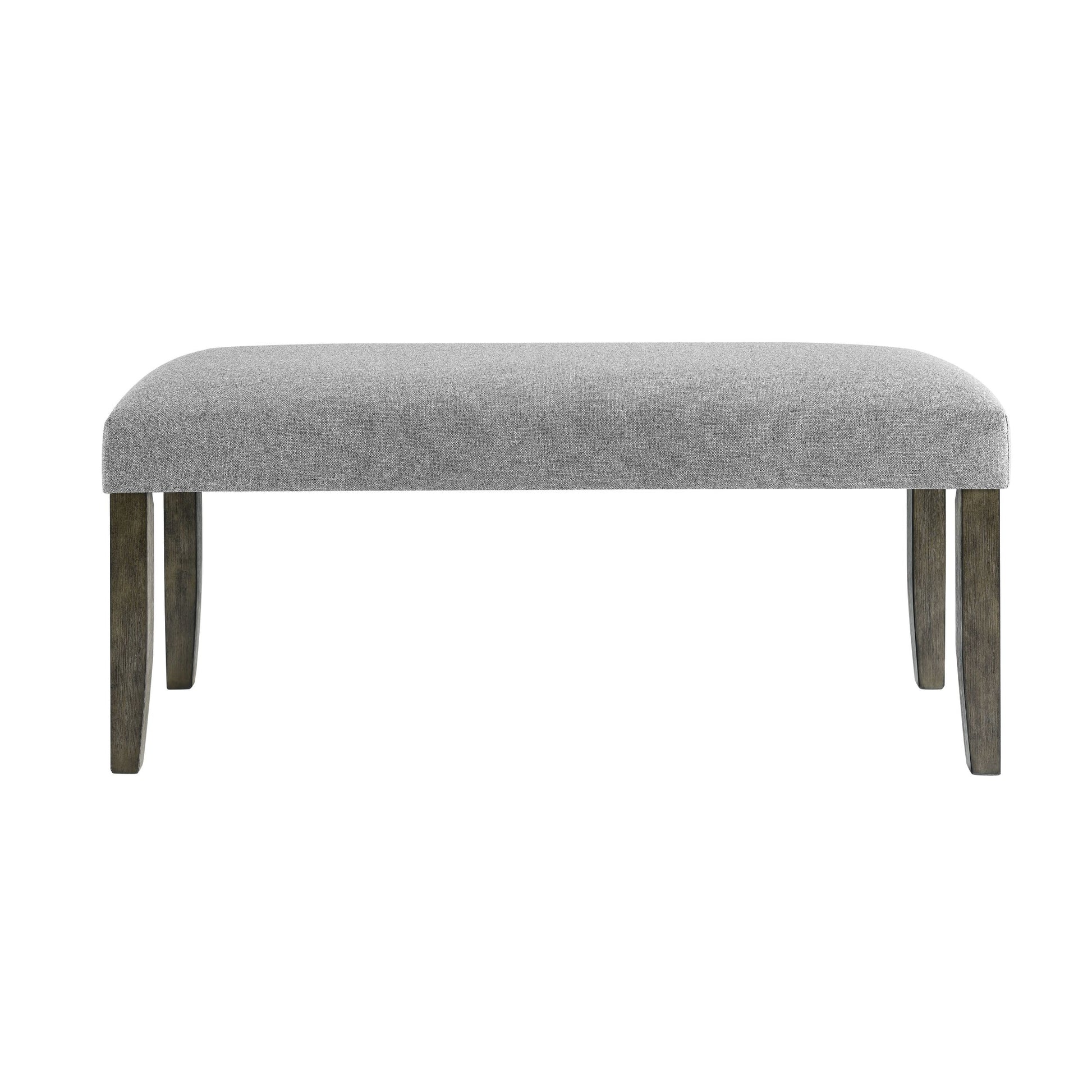 Emily Backless Bench Gray Gray Wood