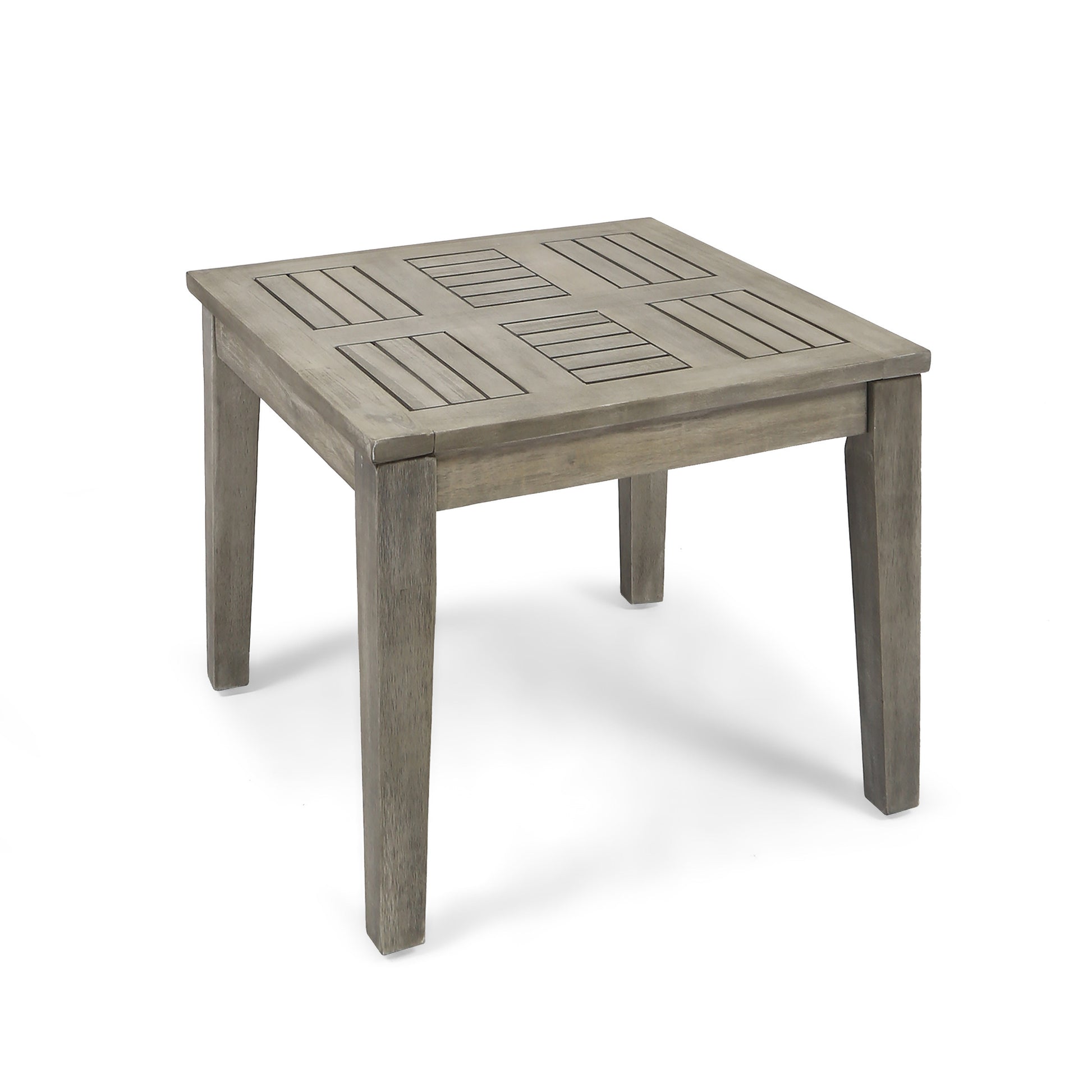 Hampton Wood Side Table Grey Wood