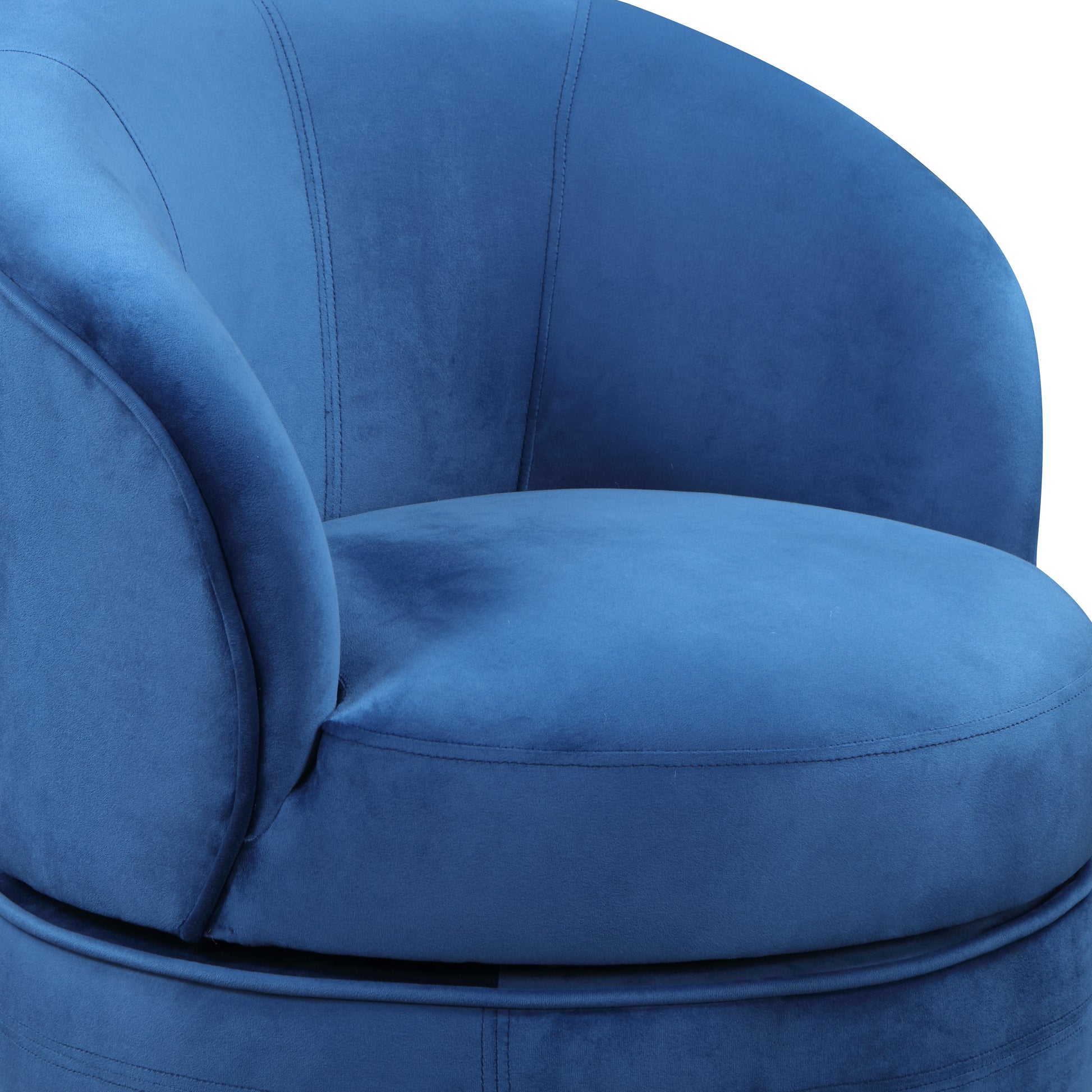 Sophia Swivel Chair Velvet Blue Blue Wood