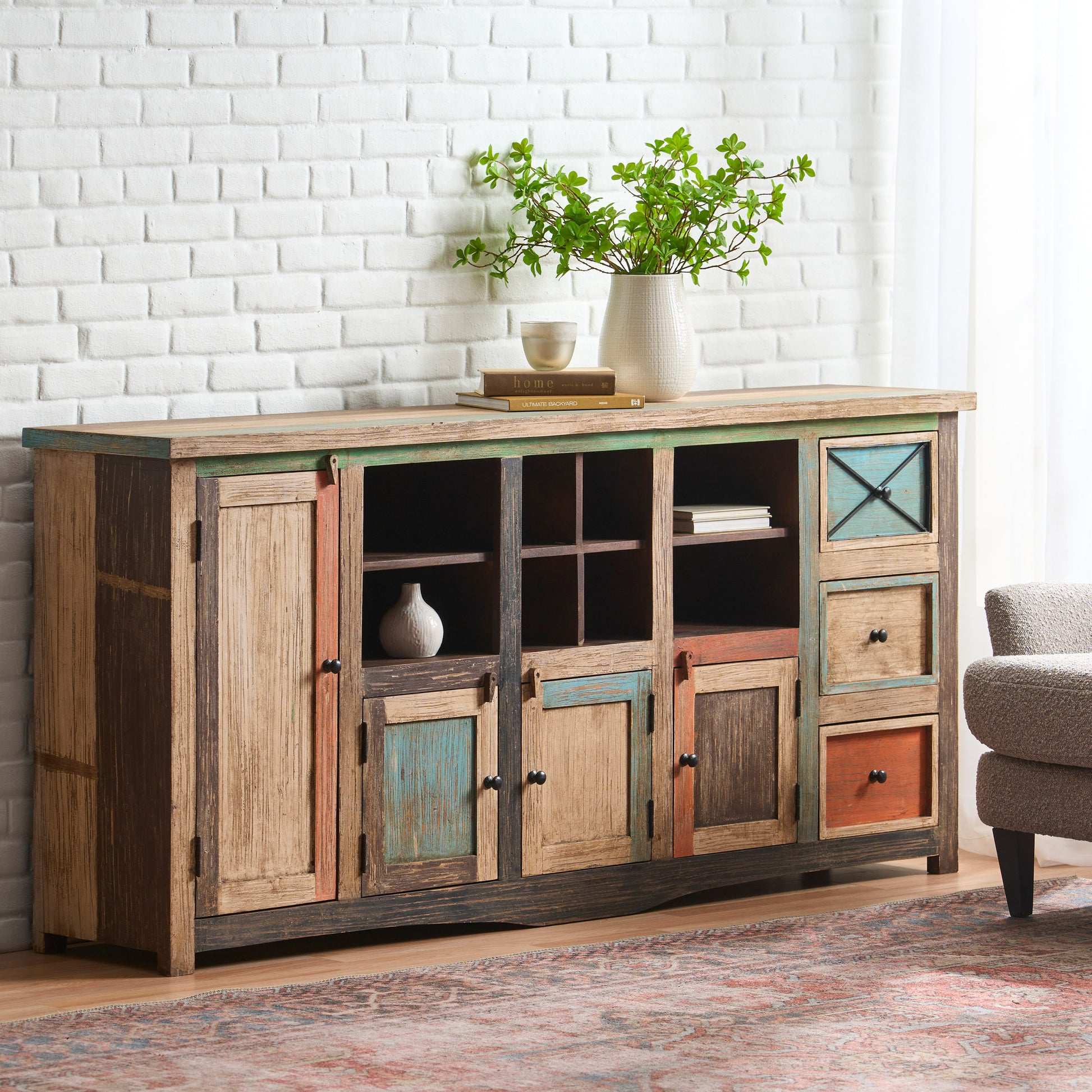 Sideboard Multicolor Wood