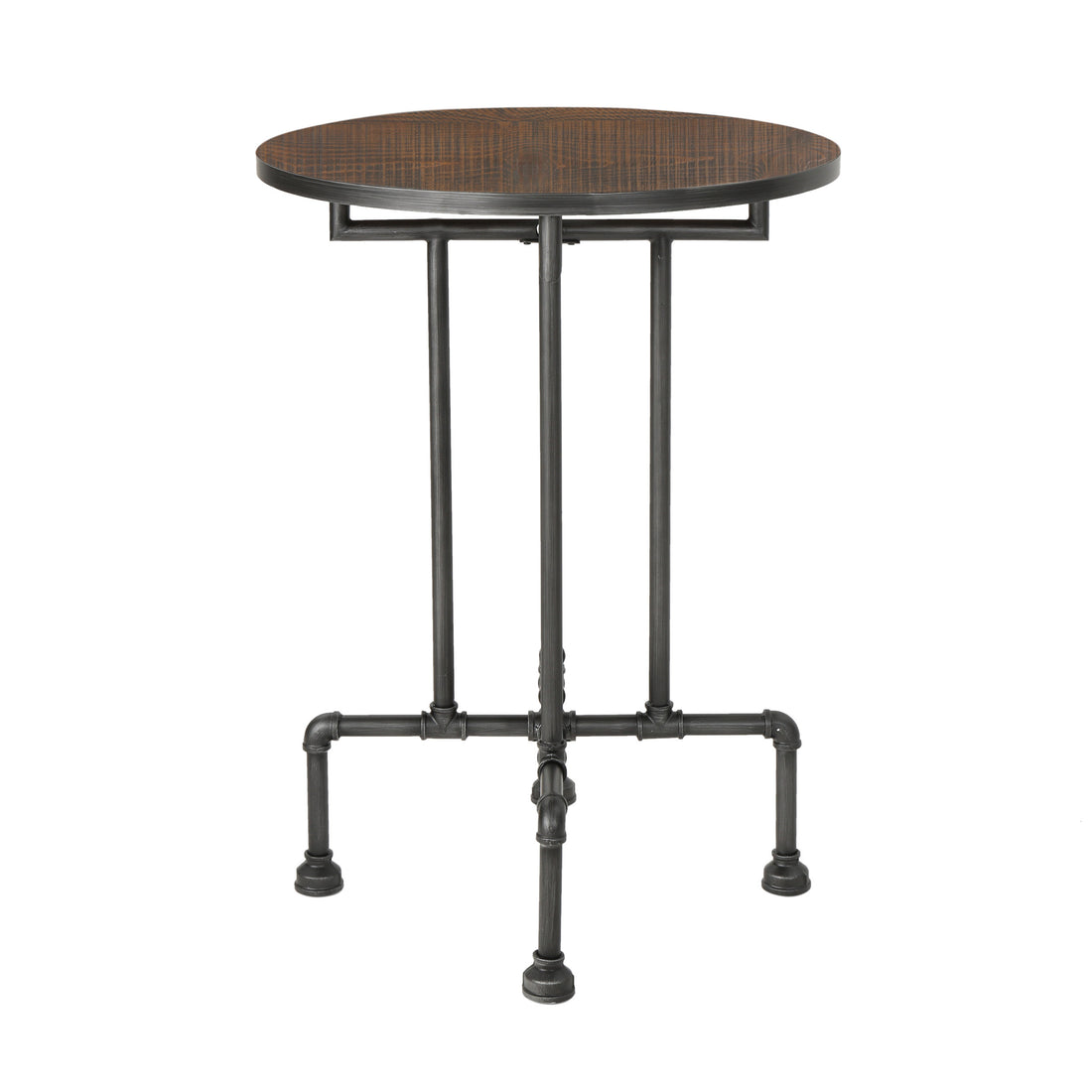 Bar Table Brown Black Mdf