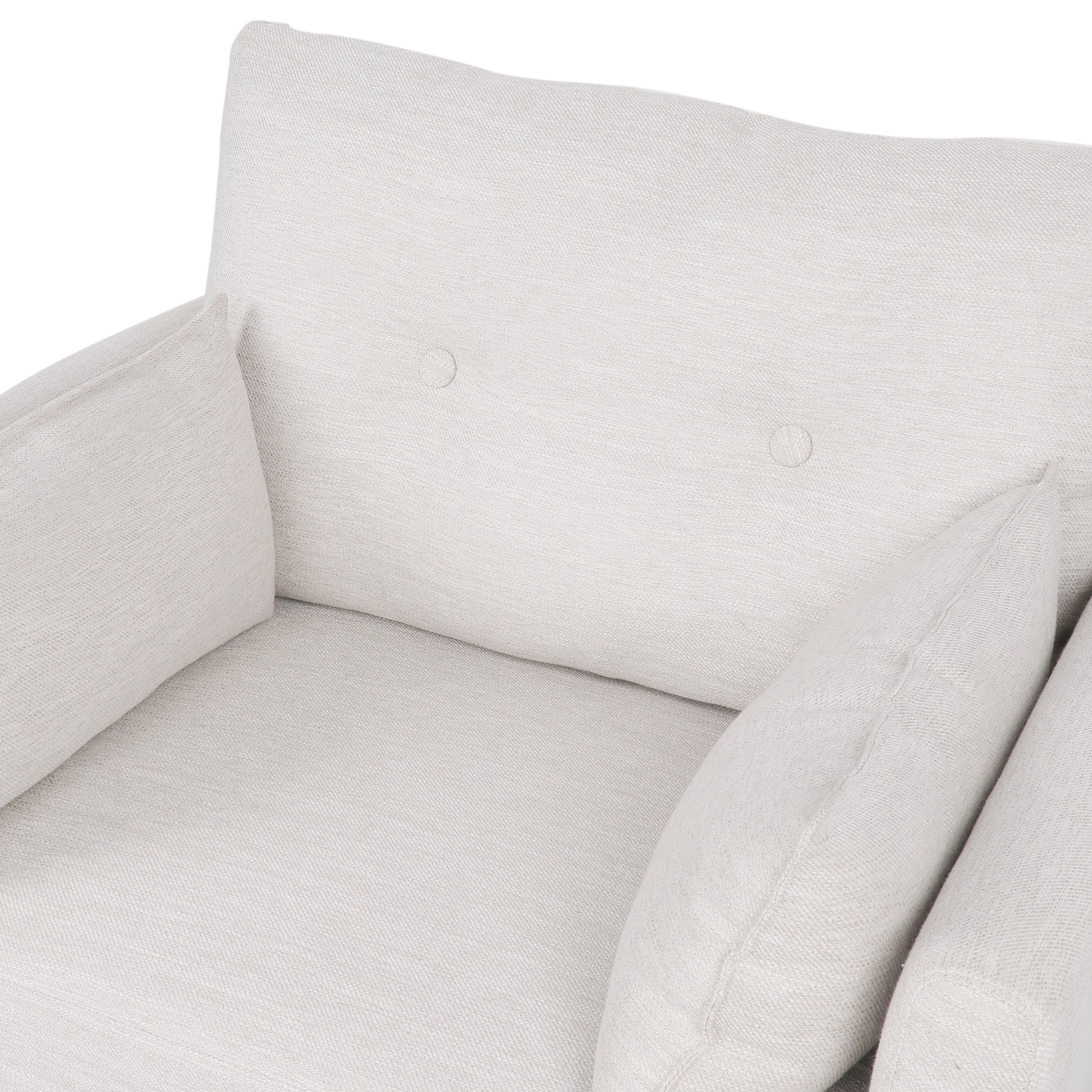 Club Chair Beige Fabric