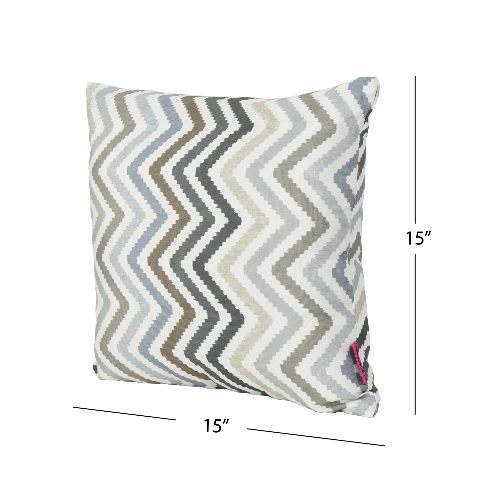Kimpton Square Pillow - Grey Fabric