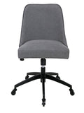 Kinsley Swivel Upholstered Desk Chair Dark Gray Dark Gray Fabric