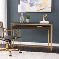 Kinlord Writing Desk W Storage Brown Mdf