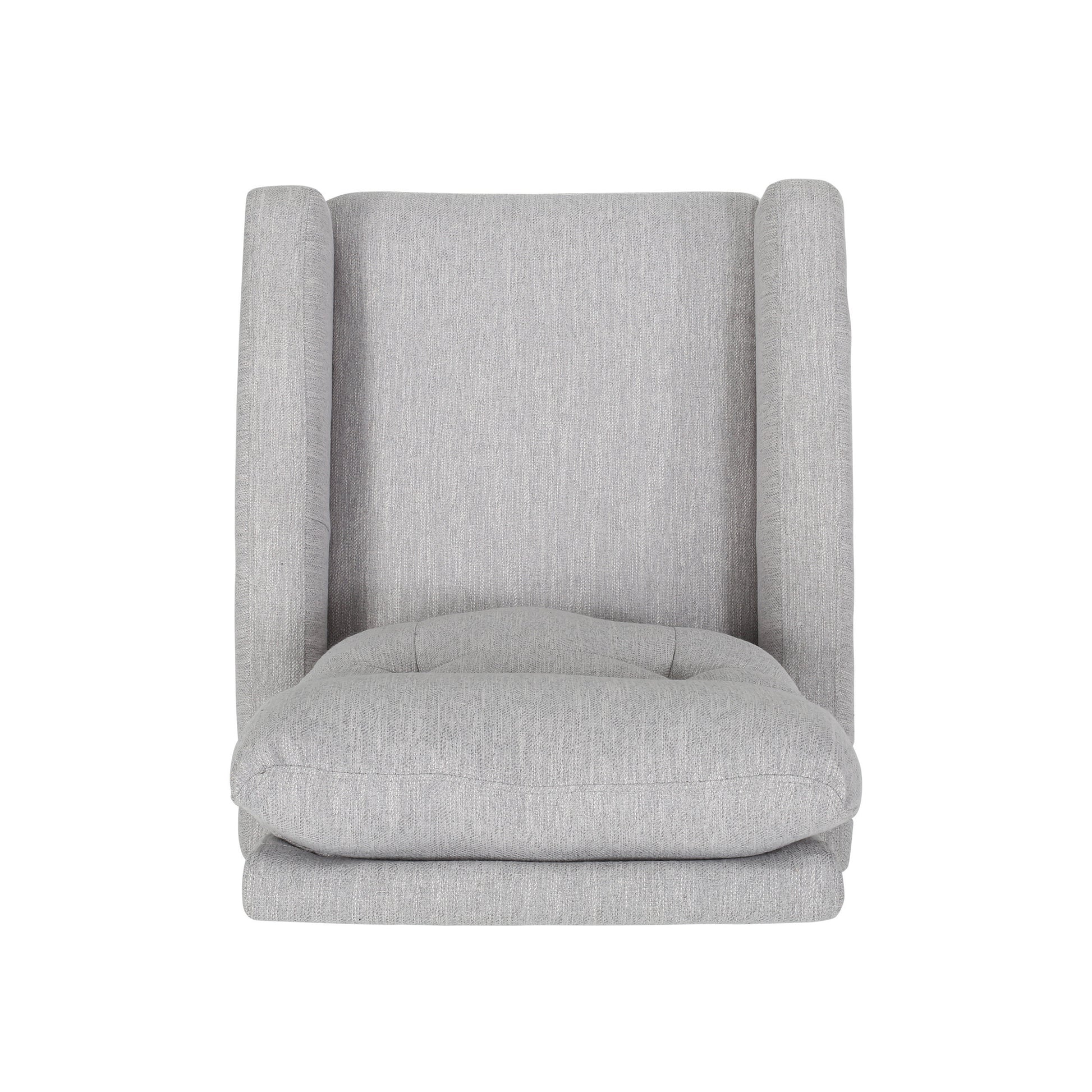 Glider Swivel Recliner Chair Light Grey Fabric