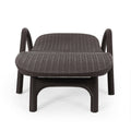 Mikael Chaise Lounge Dark Brown Polypropylene