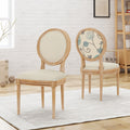 Kd Dining Chair Set Of 2 Beige Fabric