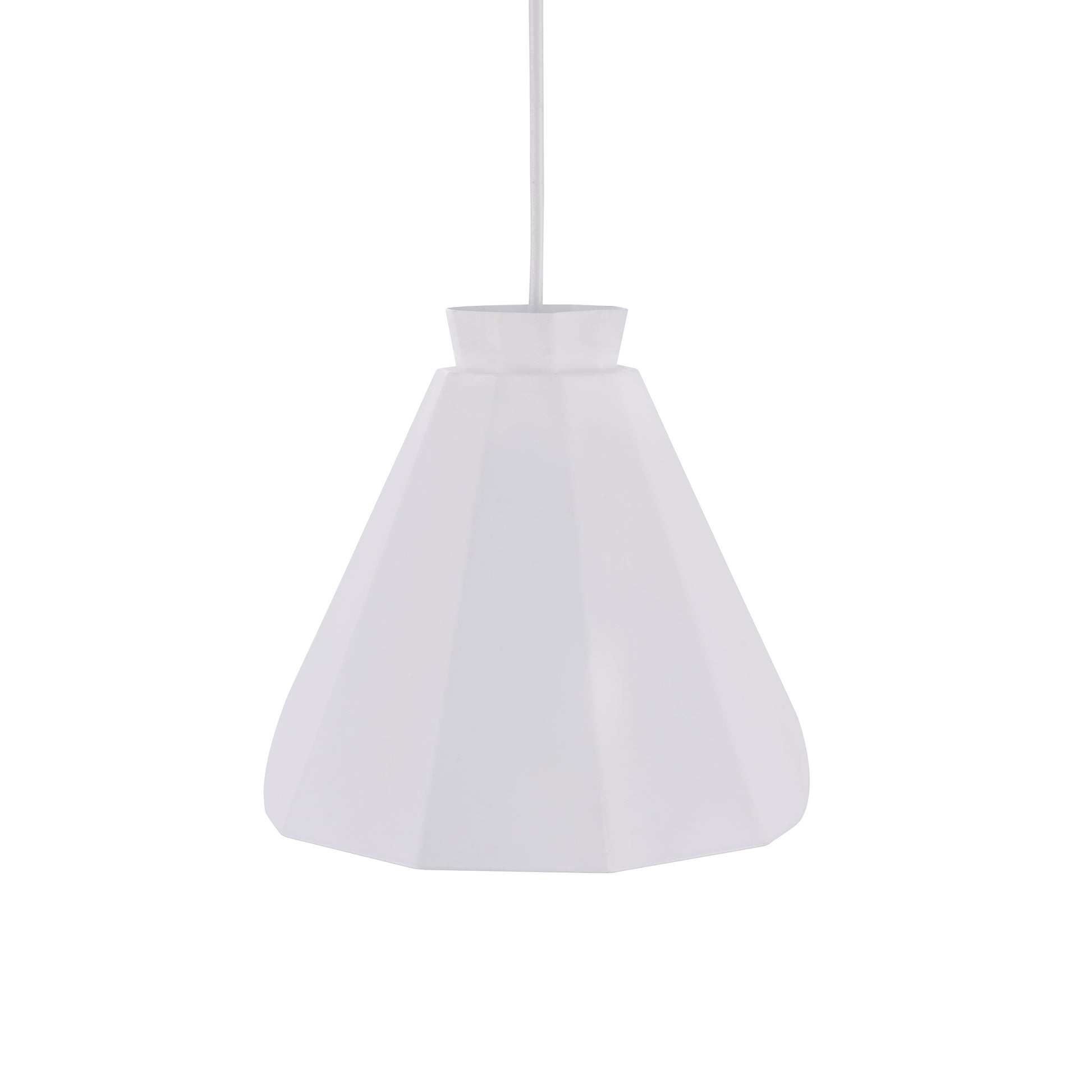 Millie White Midcentury Modern Pendant Lamp White Iron