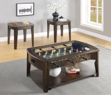 Diletta 3 Piece Table Set Brown Brown Wood