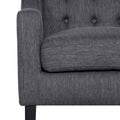Accent Chair Charcoal Fabric