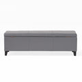 Glouster Storage Ottoman V2 Grey Pu