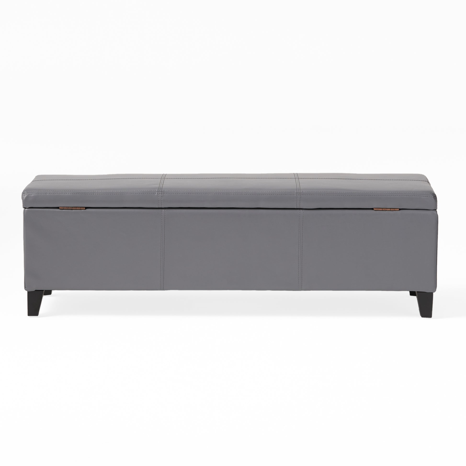 Glouster Storage Ottoman V2 Grey Pu